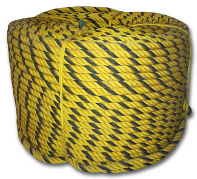 เชือกไนลอนเซฟตี้เหลืองดำ Safety nylon rope2